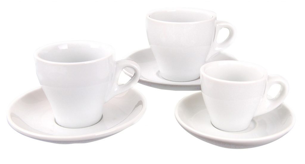 ITALIA CUPS – WHITE (Note: Please specify order code for correct sizes when placing order)