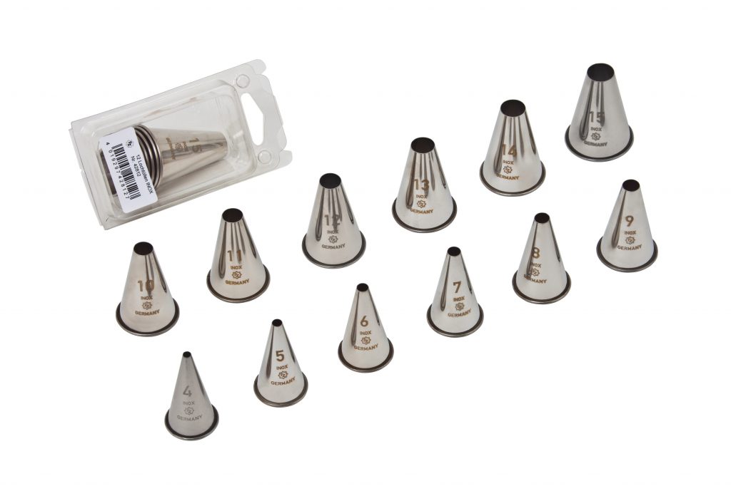 NOZZLE SETS – STAINLESS STEEL PLAIN 12 piece