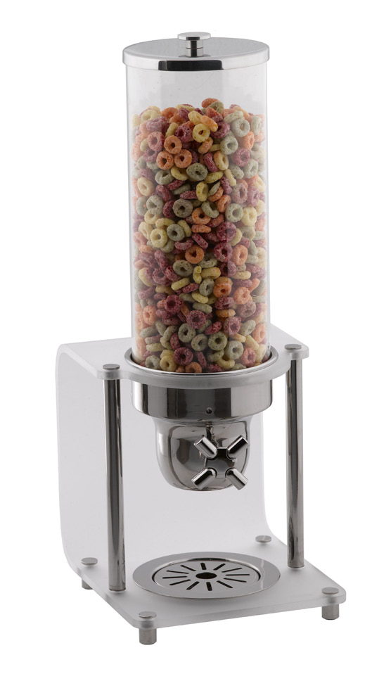 HI-LINE DISPENSERS -CEREAL DISPENSER HI-LINE S/STEEL POLYCARBONATE CYLINDER