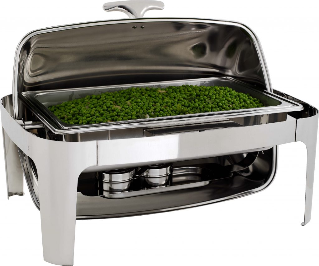 CHAFING DISH STAINLESS STEEL – ROLLTOP RECTANGULAR 7.5Lt