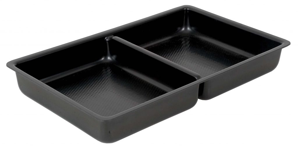 ABS DISPLAYWARE- MARINADE DISH (2 DIVISION)- 525 x 325 x 60mm