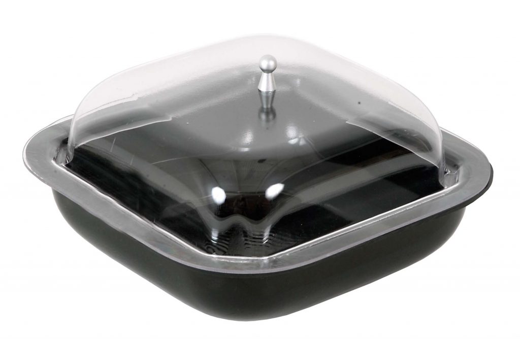 ABS DISPLAYWARE- SALAD BOWL BLACK – 250 x 250 x 65mm