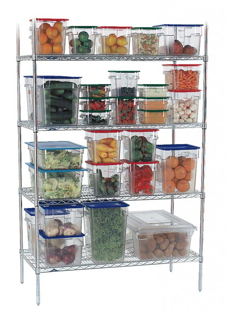 CHROMED SHELVING UNIT
