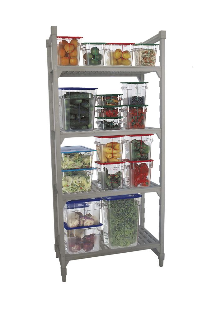 PLASTIC SHELVING UNIT- 4 TIER – 1220 x 530 x 1800mm